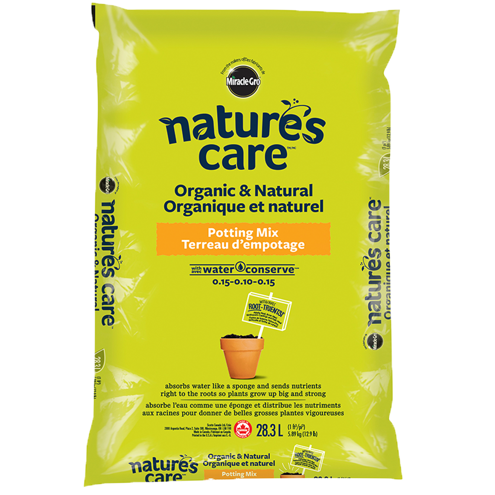 nature's care organic and natural potting mix Miracle Gro Nature's Care Organic Potting Soil 032247280464