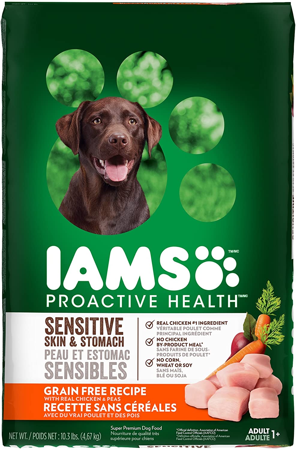 Iams Proactive Health Grain Free Chicken and Pea Dog Food 19014803859